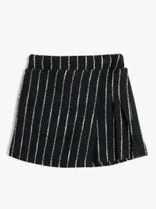 Koton Girls Striped Mini Skorts