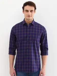 Allen Solly Men Slim Fit Opaque Checked Casual Shirt