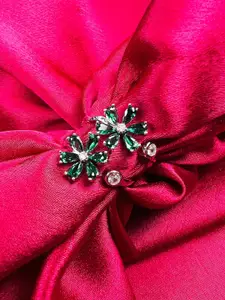 Arte Jewels Silver-Plated 92.5 Sterling Silver Stone Studded Toe Rings