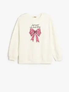 Koton Girls Cotton Printed Sweatshirt