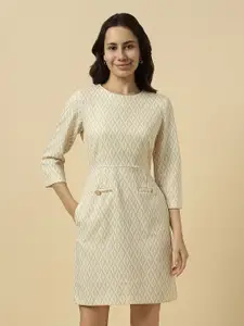 Allen Solly Woman Printed Sheath Mini Dress