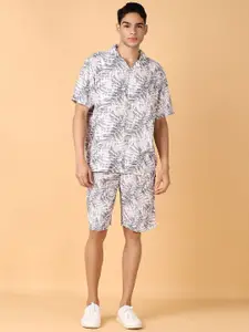 V-Mart Printed Short Sleeves Shirt with  Shorts