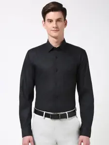 Peter England Men Slim Fit Opaque Printed Formal Shirt