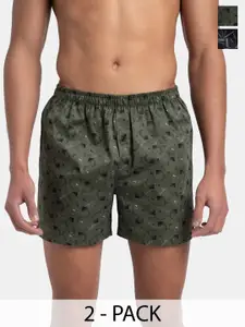 Jockey Pack of2 Super Combed Mercerized Cotton Inner Boxers With Ultrasoft Waistband-8222