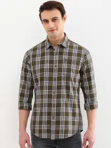 Allen Solly Men Custom Opaque Checked Casual Shirt