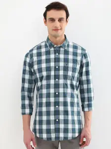 Allen Solly Men Custom Opaque Checked Casual Shirt