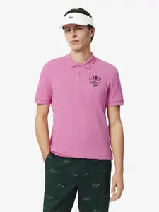 Lacoste Men Polo Collar Applique T-shirt