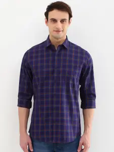 Allen Solly Men Slim Fit Opaque Checked Casual Shirt