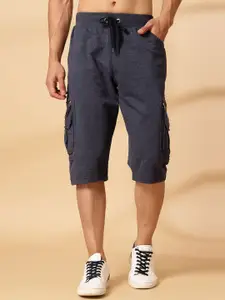 UZARUS Men Cotton Mid-Rise Regular Fit Cargo Short