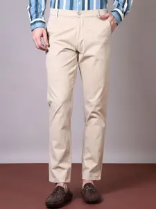 V-Mart Men Cotton Mid-Rise Regular Fit Chinos Trousers