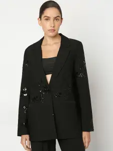 Vero Moda Embellished Single-Breasted Party Blazer