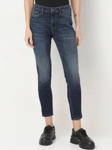 Vero Moda Women Skinny Fit Heavy Fade Stretchable Denim Jeans