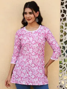 AKIMIA Women Floral Printed Straight Kurti