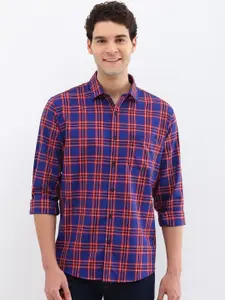 Allen Solly Men Slim Fit Opaque Checked Casual Shirt