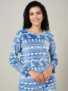 Dreamz by Pantaloons Printed Round Neck Lounge Tshirts