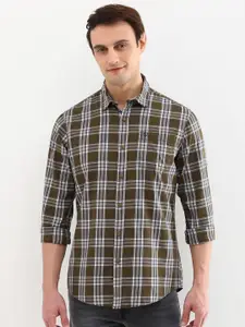 Allen Solly Men Custom Opaque Checked Casual Shirt