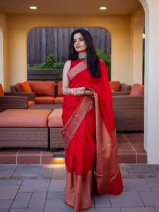 Areca Designer Floral Woven Design Zari Pure Silk Banarasi Saree