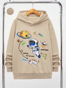 BAESD Girls Printed Hooded Pullover Sweatshirt