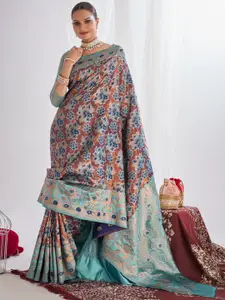 Areca Designer Paisley Pure Silk Designer Banarasi Saree