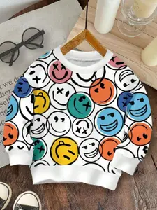 BAESD Girls Printed Cotton Pullover Sweatshirt