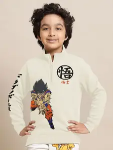 Kids Ville Boys Dragon Ball Z Printed Graphic Pullover Sweatshirt