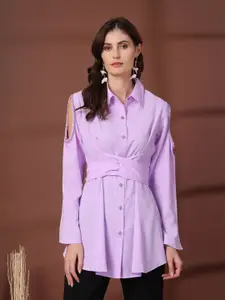 plusS Women Opaque Casual Shirt