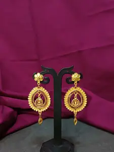 Efulgenz Gold-Plated Dome Shaped Jhumkas