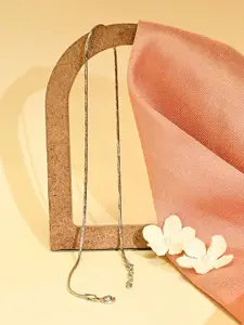 TOUCH925 Silver Single Anklet