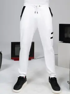 EDRIO Men Cotton Colourblocked Regular Fit Jogger
