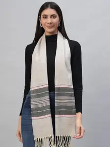 HANDICRAFT PALACE Women Wollen Striped Reversible Scarf