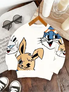 BAESD Girls Printed Sweatshirt