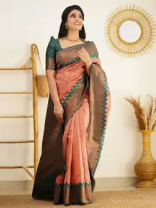Areca Designer Ethnic Motifs Pure Silk Banarasi Saree