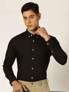 Thomas Scott Men Premium Slim Fit Opaque Formal Shirt