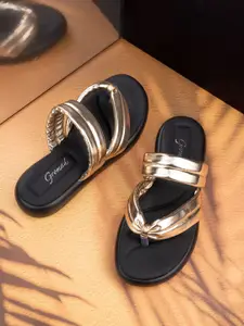 BRISKERS Gromad Cozy Corner Open Toe Flats