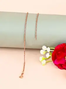 TOUCH925 Silver Single Anklet