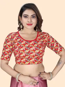 SHREEJI DESIGNER Printed Short Sleeve Saree Blouse