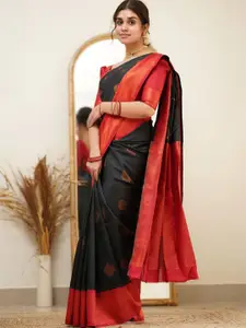 Areca Designer Paisley Zari Pure Silk Designer Banarasi Saree