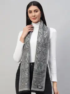 HANDICRAFT PALACE Women Self Design Woolen Scarf With Tasselled