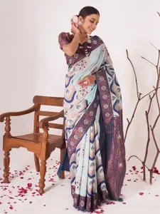 Areca Designer Floral Pure Silk Designer Banarasi Saree
