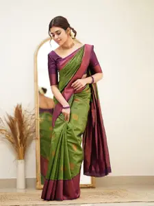 Areca Designer Woven Design Floral Zari Pure Silk Designer Traditional Banarasi Saree