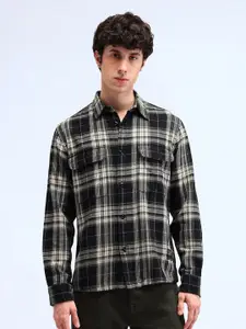 Flying Machine Men Classic Opaque Checked Casual Shirt