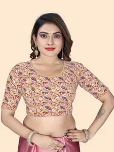 SHREEJI DESIGNER Women Printed Stretchable Saree Blouse