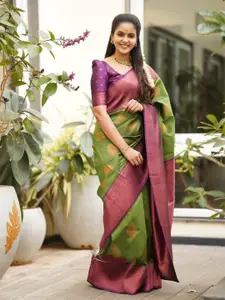 Areca Designer Floral Zari Pure Silk Designer Banarasi Saree