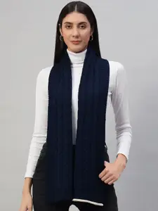 HANDICRAFT PALACE Women Self Design Woven Reversible Woollen Scarf