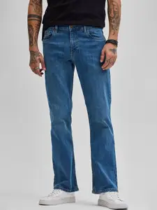 Snitch Men Classic Regular Fit Light Fade Stretchable Jeans