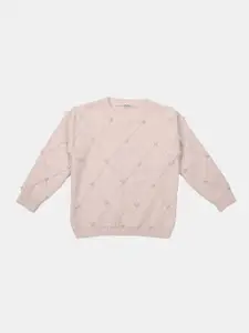 Albion By CnM Girls Embroidered Woollen Pullover Sweaters