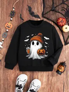 BAESD Girls Printed Round Neck Sweatshirt