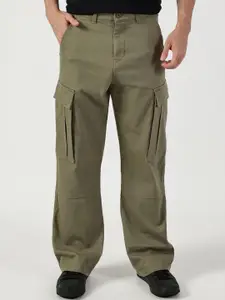Thomas Scott Men Relaxed Easy Wash Cargos Trousers