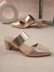 DressBerry Women Embellished Party Mid-Top Block Heel Sandal