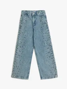 Koton Girls Embellished Flared Jeans